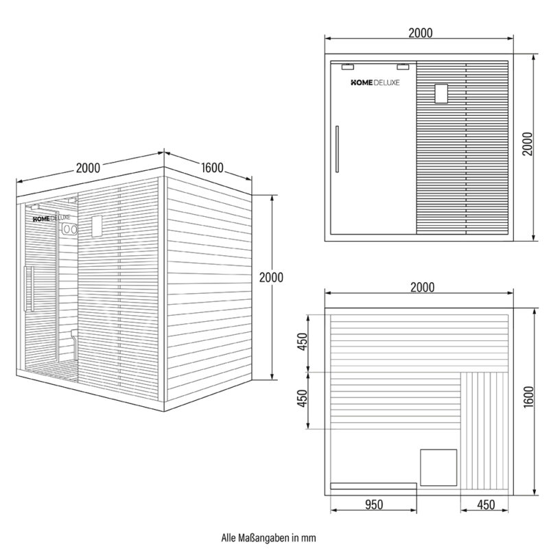 HOME DELUXE Tradiční sauna NEOLA